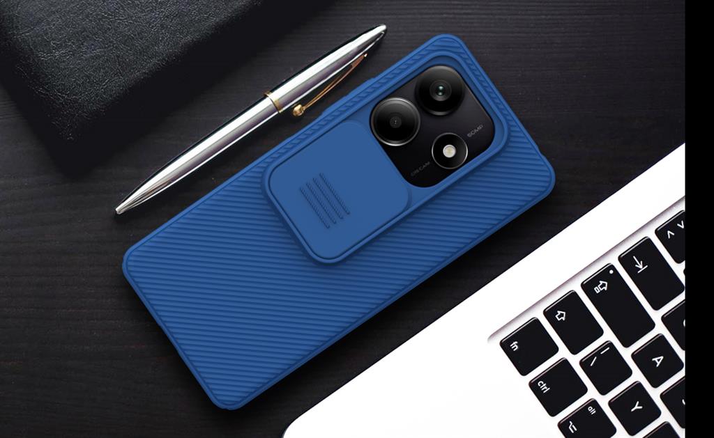 Xiaomi Redmi Note 14 5G Nillkin camshield hátlap tok (Kék)