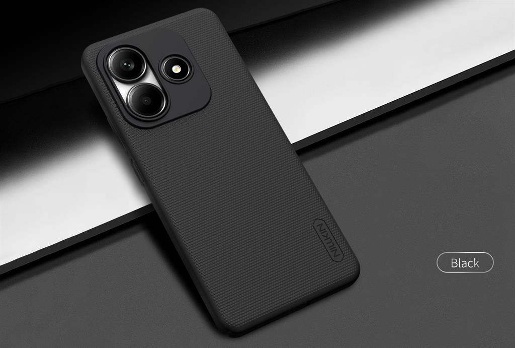 Xiaomi Redmi Note 14 5G Nillkin Super Frosted shield hátlap tok (Fekete)