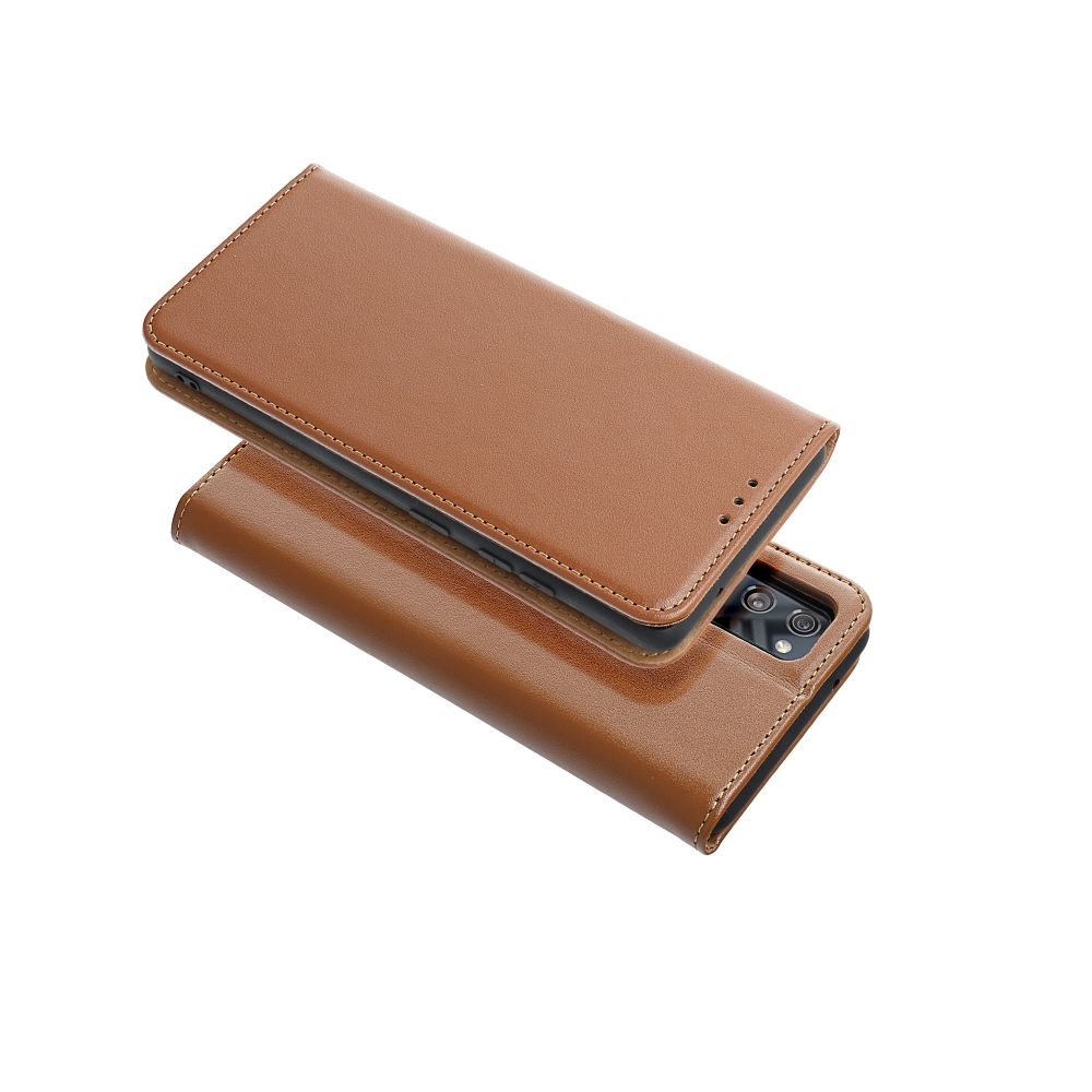 Xiaomi Redmi Note 14 5G Smart Pro bőr notesz tok (Barna)