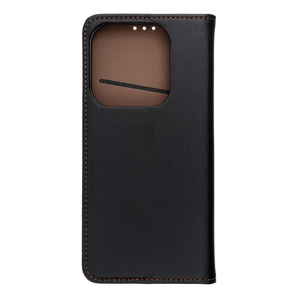 Xiaomi Redmi Note 14 5G Smart Pro bőr notesz tok (Fekete)