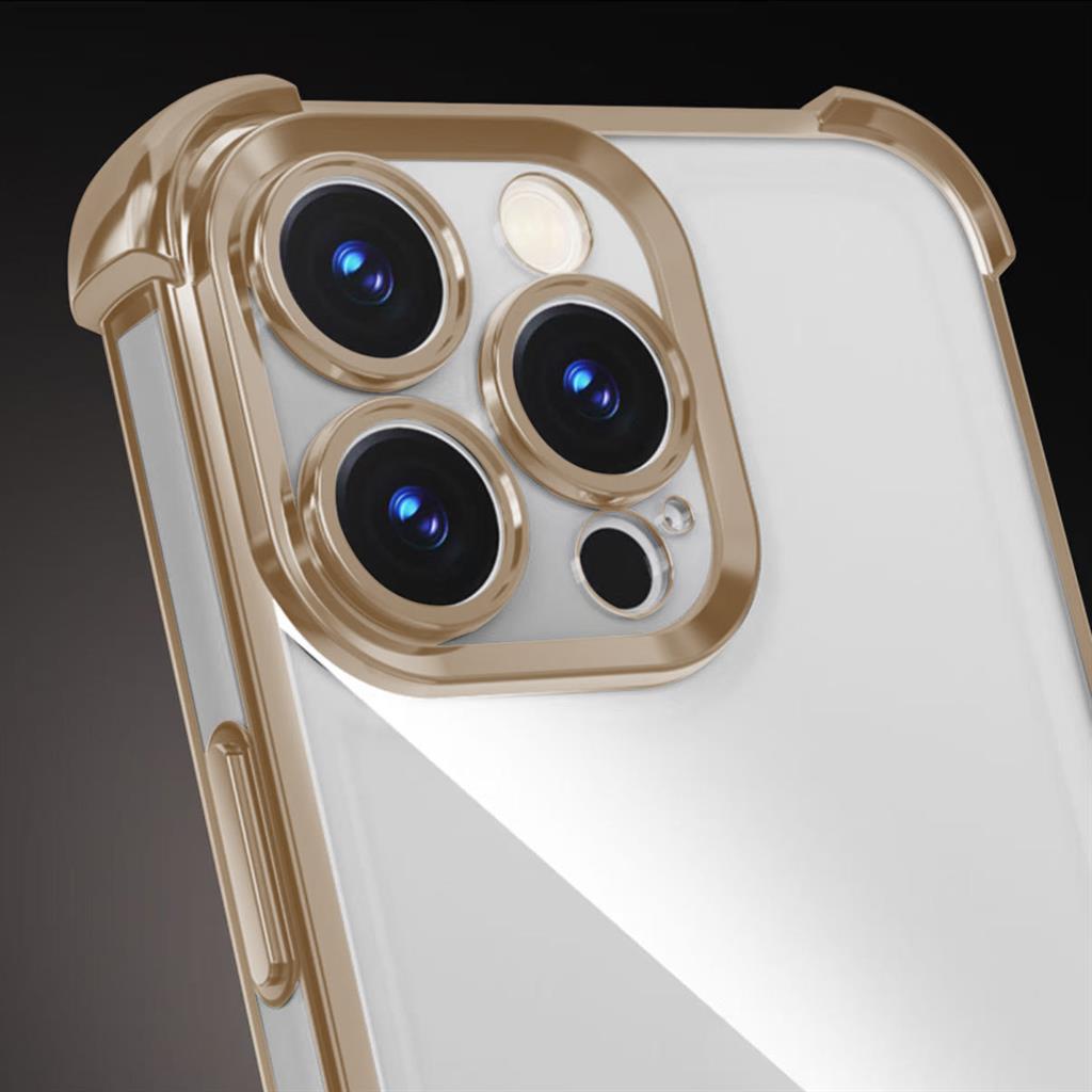 Xiaomi Redmi Note 14 Pro 5G Anti shock chrome hátlap tok (Arany)