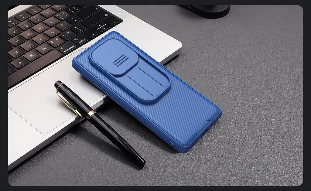 Xiaomi Redmi Note 14 Pro 5G Nillkin camshield pro kameravédős hátlap tok (Kék) 11