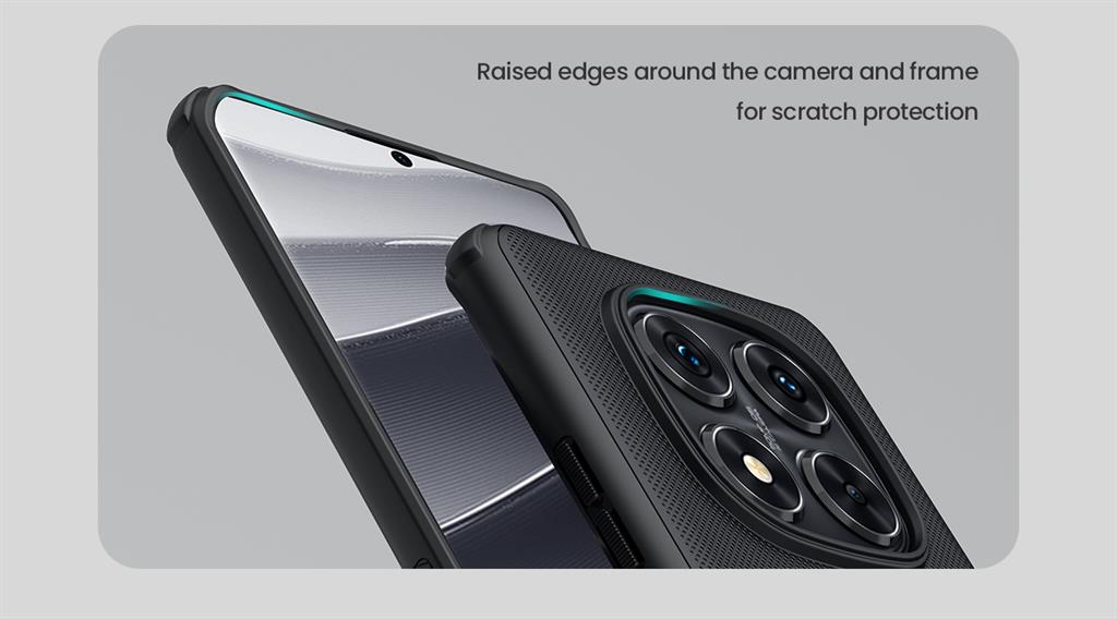 Xiaomi Redmi Note 14 Pro 5G Nillkin Super frosted strapabíró hátlap tok (Fekete)