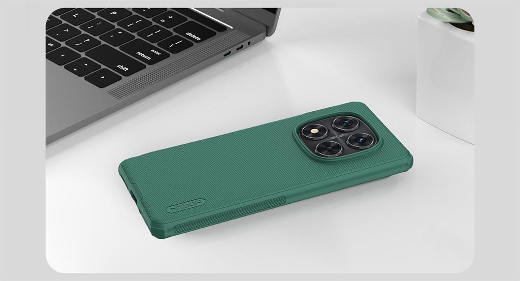 Xiaomi Redmi Note 14 Pro 5G Nillkin Super frosted strapabíró hátlap tok (Fekete)
