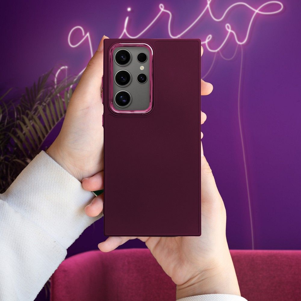 Xiaomi Redmi Note 14 Pro 5G / Redmi Note 14 Pro Plus 5G Frame szilikon hátlap tok (Lila)