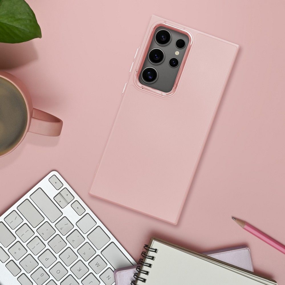 Xiaomi Redmi Note 14 Pro 5G / Redmi Note 14 Pro Plus 5G Frame szilikon hátlap tok (Rózsaszín)
