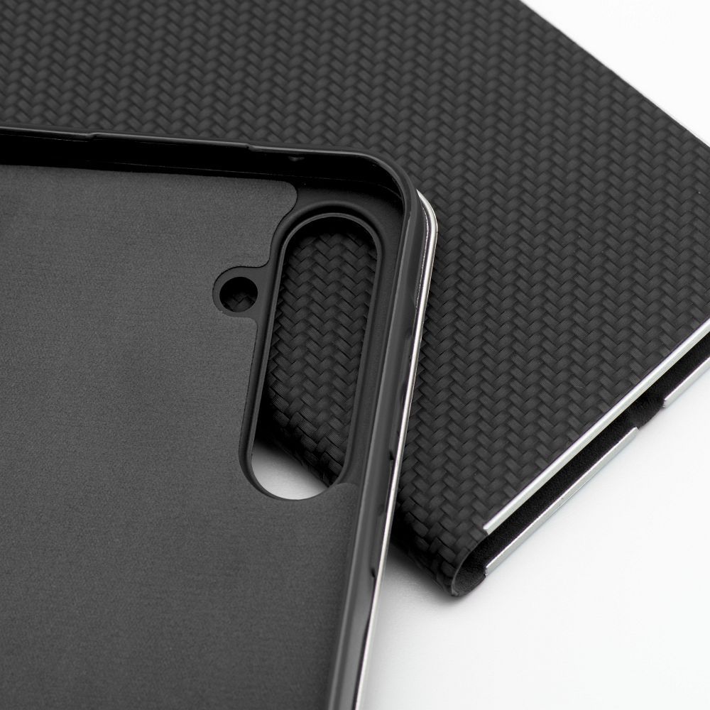 Xiaomi Redmi Note 14 Pro 5G / Redmi Note 14 Pro Plus 5G Lunca carbon notesz tok (Fekete)