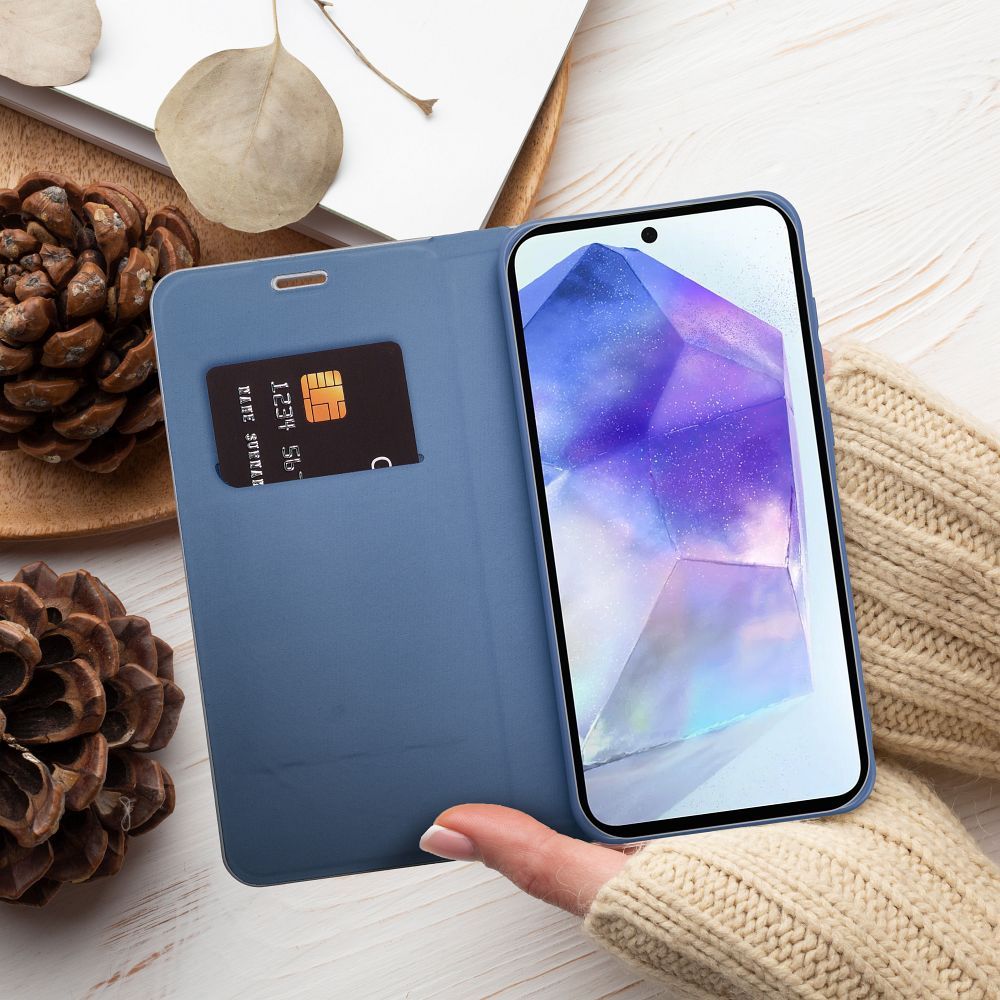 Xiaomi Redmi Note 14 Pro 5G / Redmi Note 14 Pro Plus 5G Lunca carbon notesz tok (Kék)
