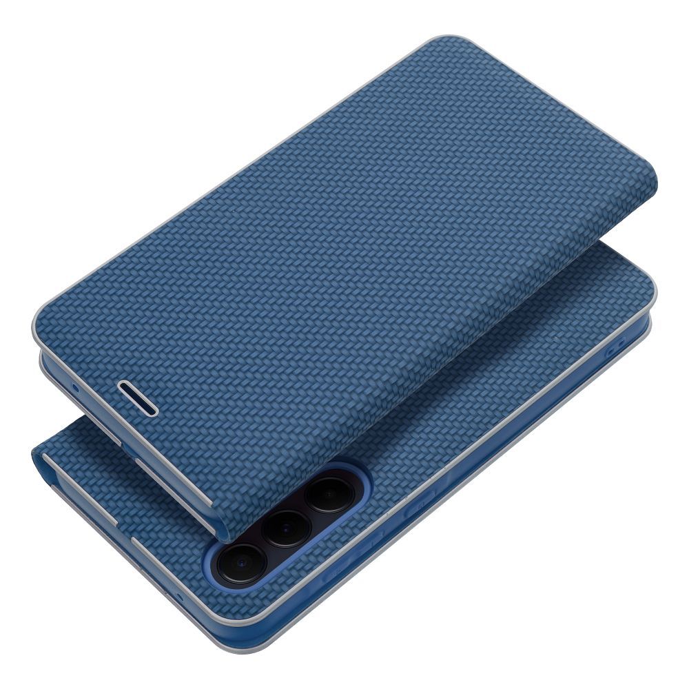 Xiaomi Redmi Note 14 Pro 5G / Redmi Note 14 Pro Plus 5G Lunca carbon notesz tok (Kék)