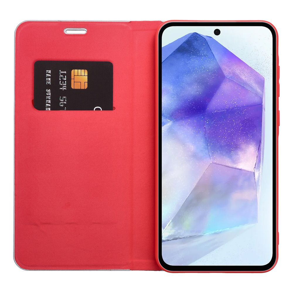 Xiaomi Redmi Note 14 Pro 5G / Redmi Note 14 Pro Plus 5G Lunca carbon notesz tok (Piros)