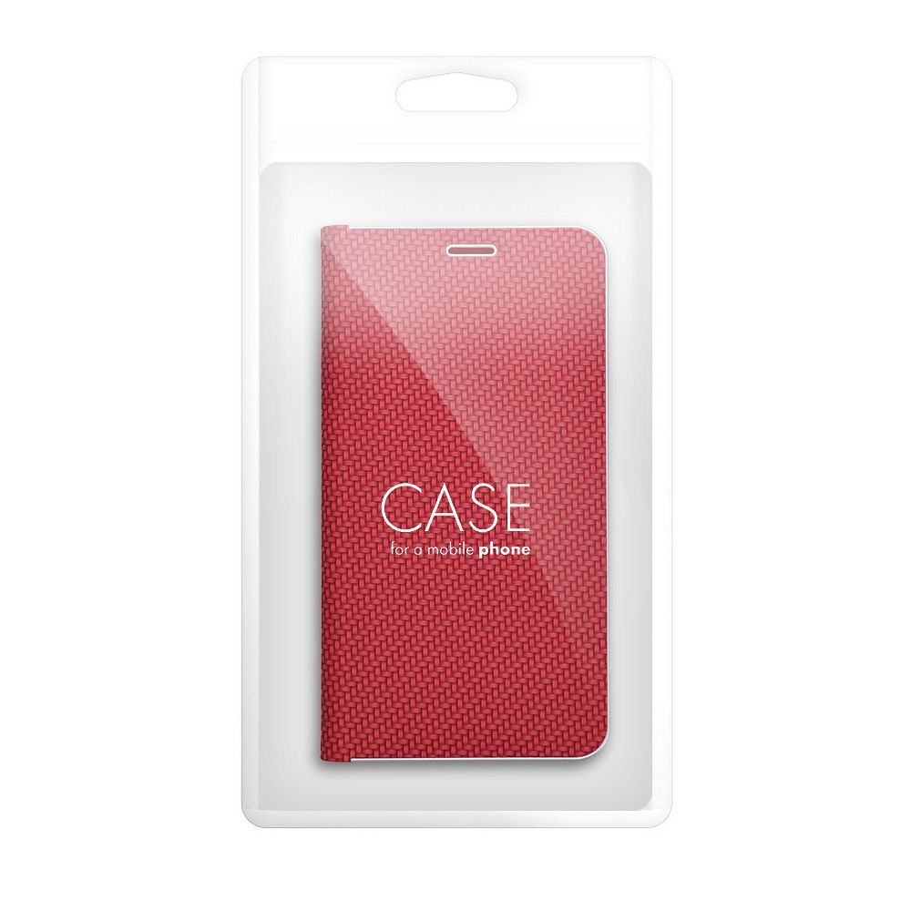 Xiaomi Redmi Note 14 Pro 5G / Redmi Note 14 Pro Plus 5G Lunca carbon notesz tok (Piros)