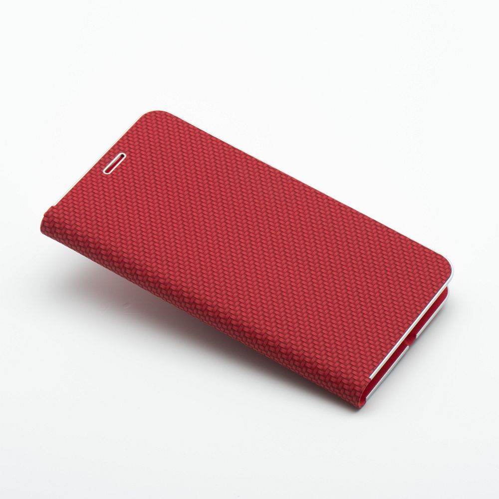 Xiaomi Redmi Note 14 Pro 5G / Redmi Note 14 Pro Plus 5G Lunca carbon notesz tok (Piros)