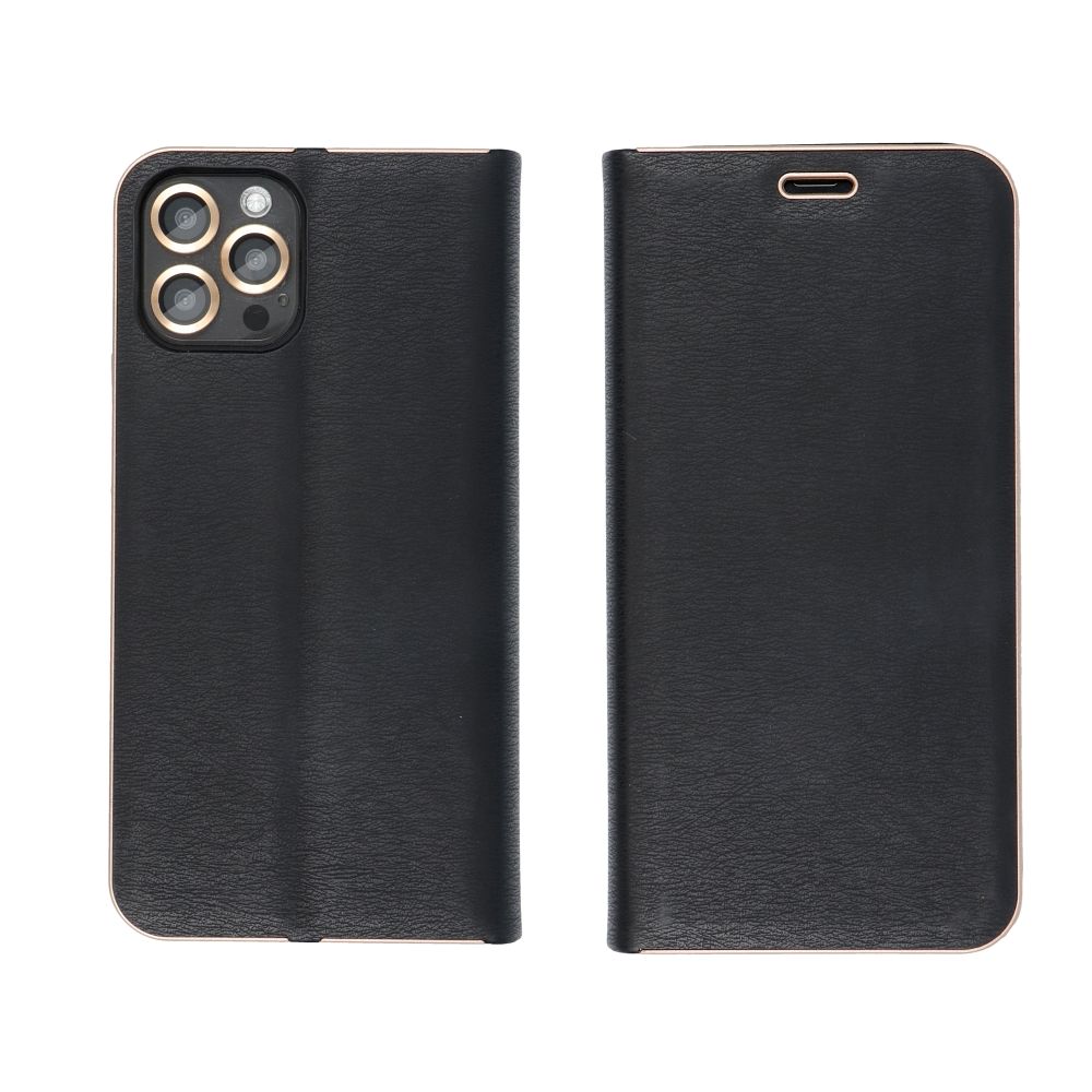 Xiaomi Redmi Note 14 Pro 5G / Redmi Note 14 Pro Plus 5G Lunca gold notesz tok (Fekete)