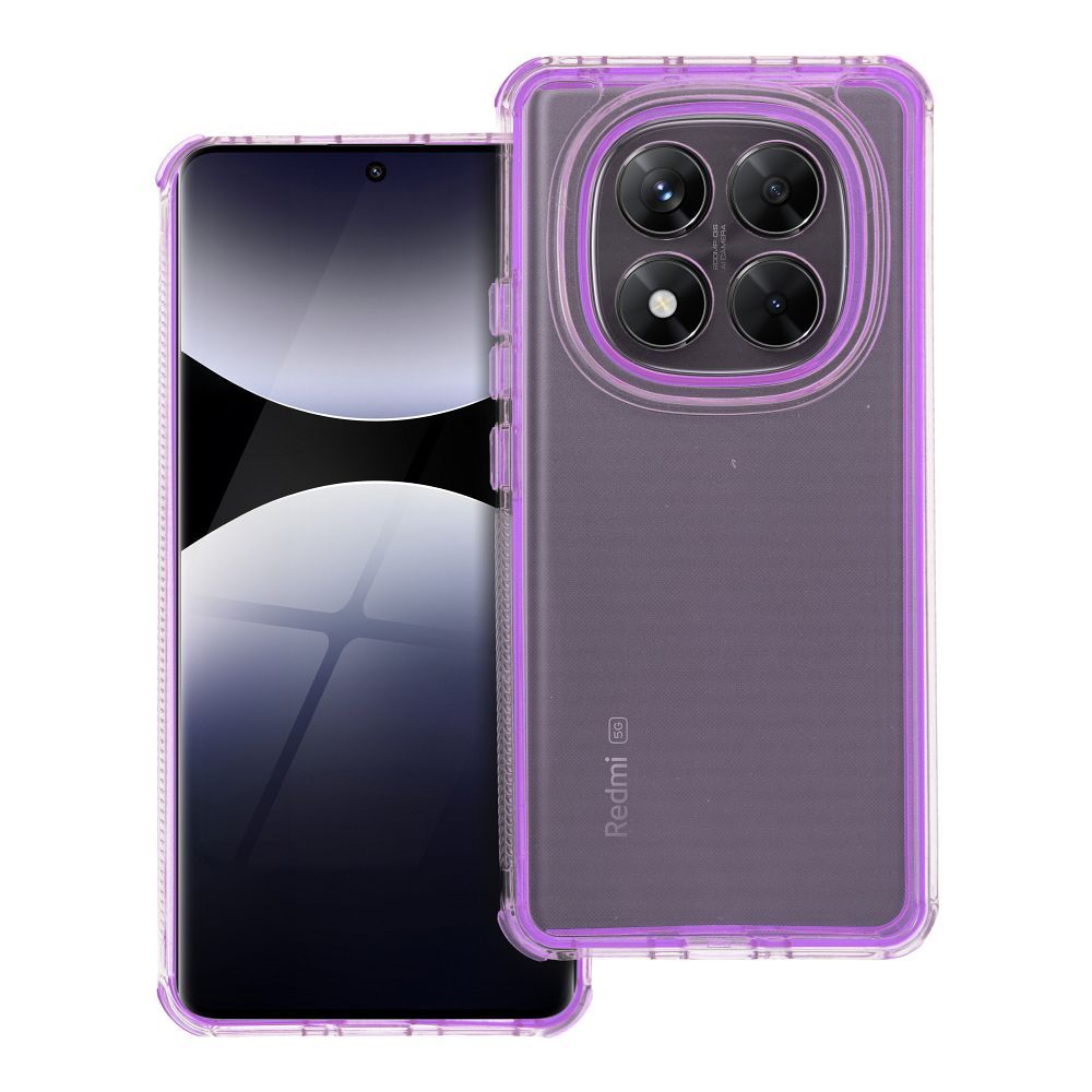 Xiaomi Redmi Note 14 Pro 5G / Redmi Note 14 Pro Plus 5G Matrix szilikon hátlap tok (Lila)
