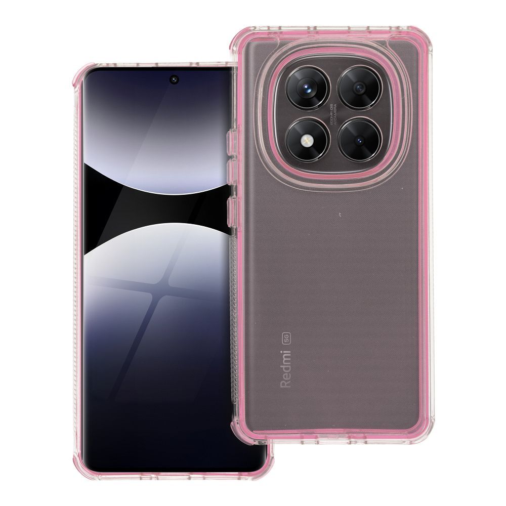 Xiaomi Redmi Note 14 Pro 5G / Redmi Note 14 Pro Plus 5G Matrix szilikon hátlap tok (Rózsaszín)