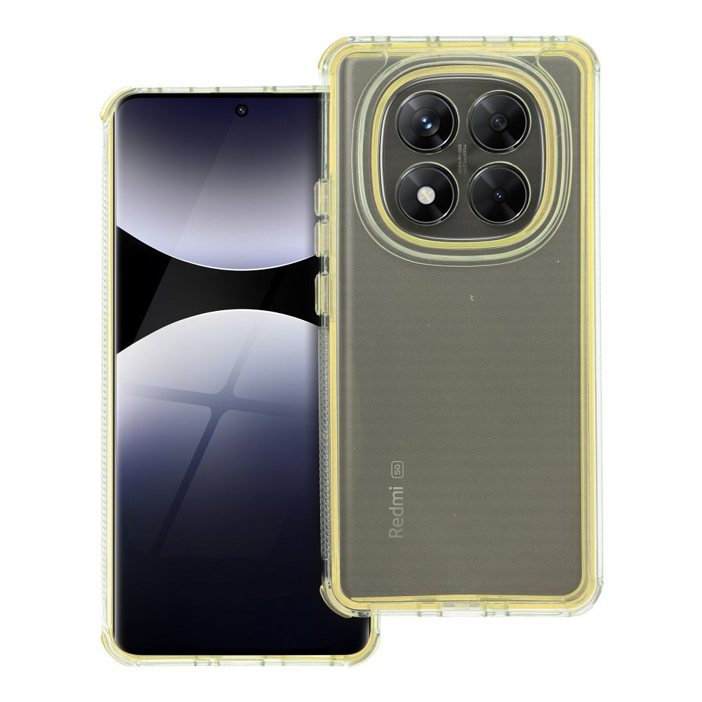 Xiaomi Redmi Note 14 Pro 5G / Redmi Note 14 Pro Plus 5G Matrix szilikon hátlap tok (Sárga)