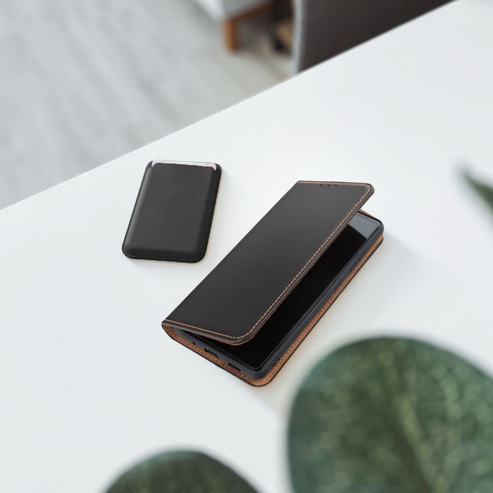 Xiaomi Redmi Note 14 Pro 5G / Redmi Note 14 Pro Plus 5G Smart Pro bőr notesz tok (Fekete)