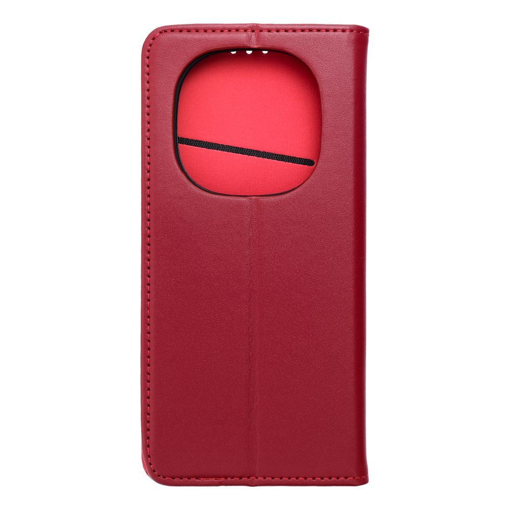 Xiaomi Redmi Note 14 Pro 5G / Redmi Note 14 Pro Plus 5G Smart Pro bőr notesz tok (Vörös) 7