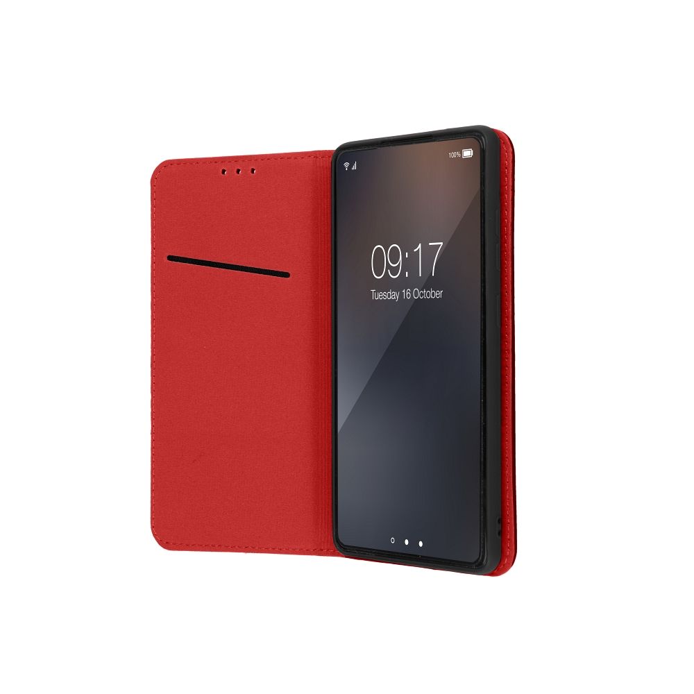 Xiaomi Redmi Note 14 Pro 5G / Redmi Note 14 Pro Plus 5G Smart Pro bőr notesz tok (Vörös) 2