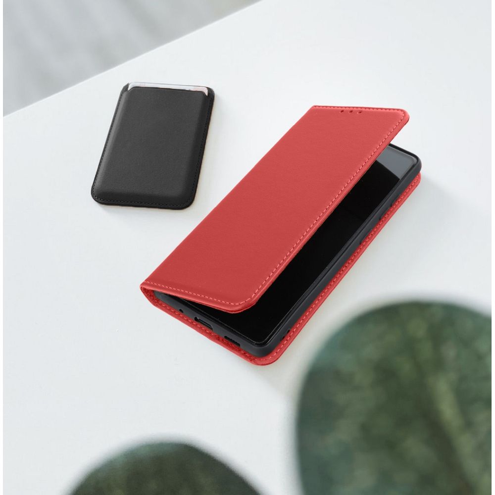 Xiaomi Redmi Note 14 Pro 5G / Redmi Note 14 Pro Plus 5G Smart Pro bőr notesz tok (Vörös) 4