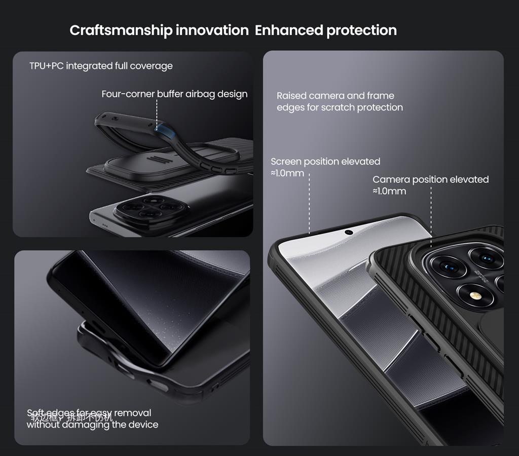 Xiaomi Redmi Note 14 Pro Plus 5G Nillkin camshield pro kameravédős hátlap tok (Kék) 7
