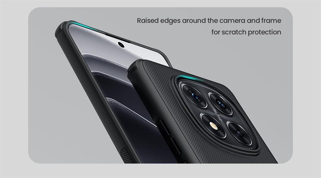 Xiaomi Redmi Note 14 Pro Plus 5G Nillkin Super frosted shield pro magsafe strapabíró hátlap tok (Fekete)