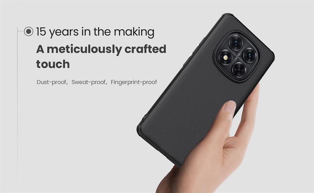 Xiaomi Redmi Note 14 Pro Plus 5G Nillkin Super frosted shield pro magsafe strapabíró hátlap tok (Fekete)