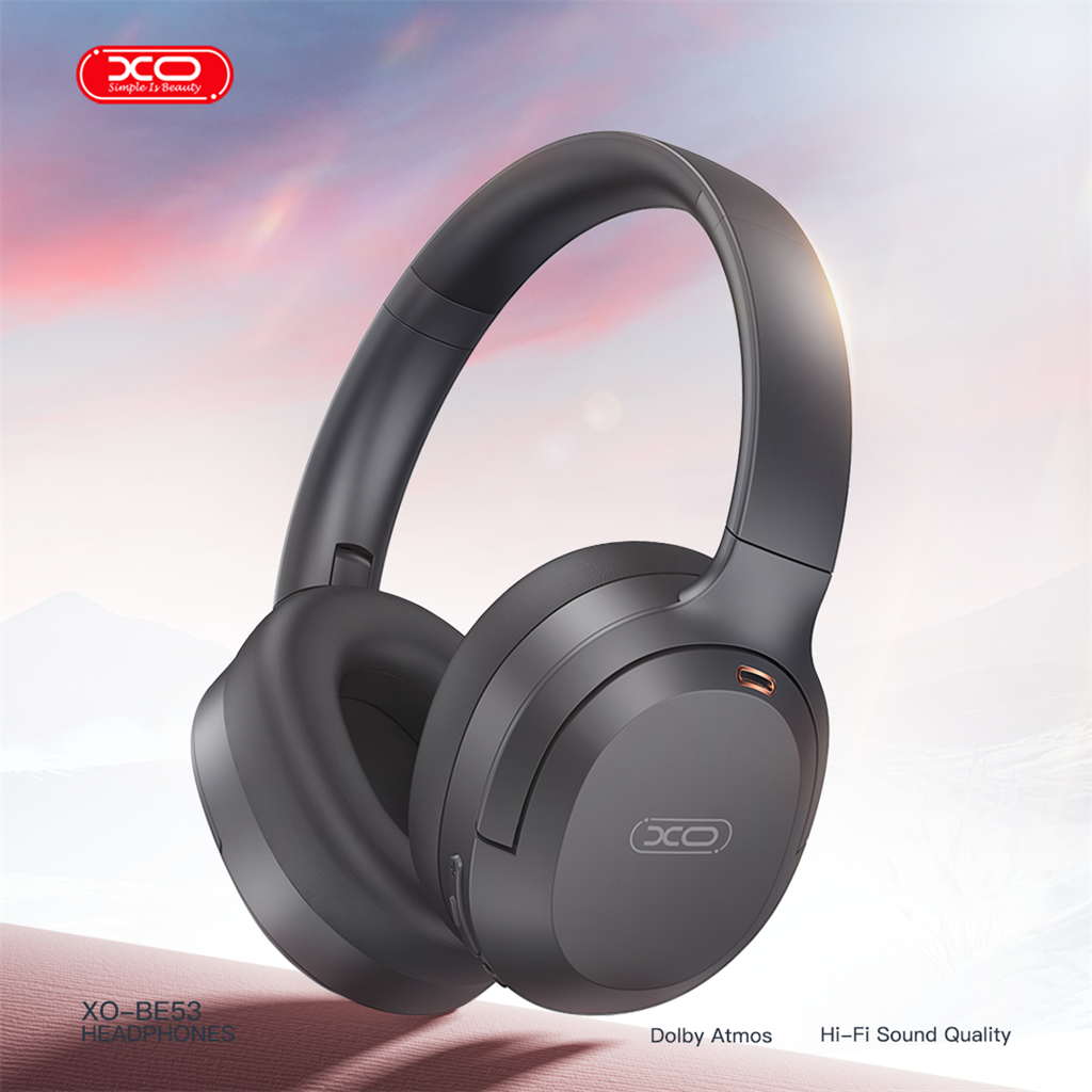XO BE53 Tough ANC Bluetooth fejhallgató (Fekete)