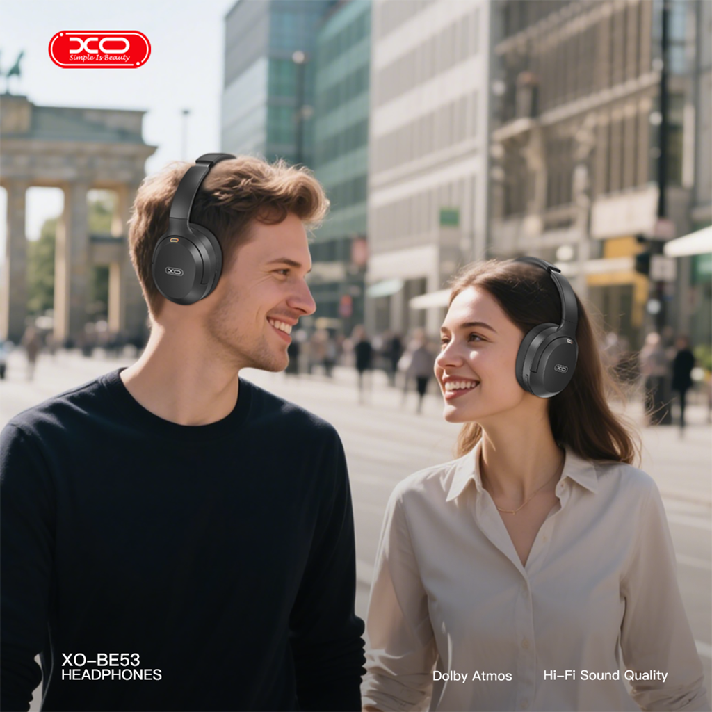 XO BE53 Tough ANC Bluetooth fejhallgató (Fekete)