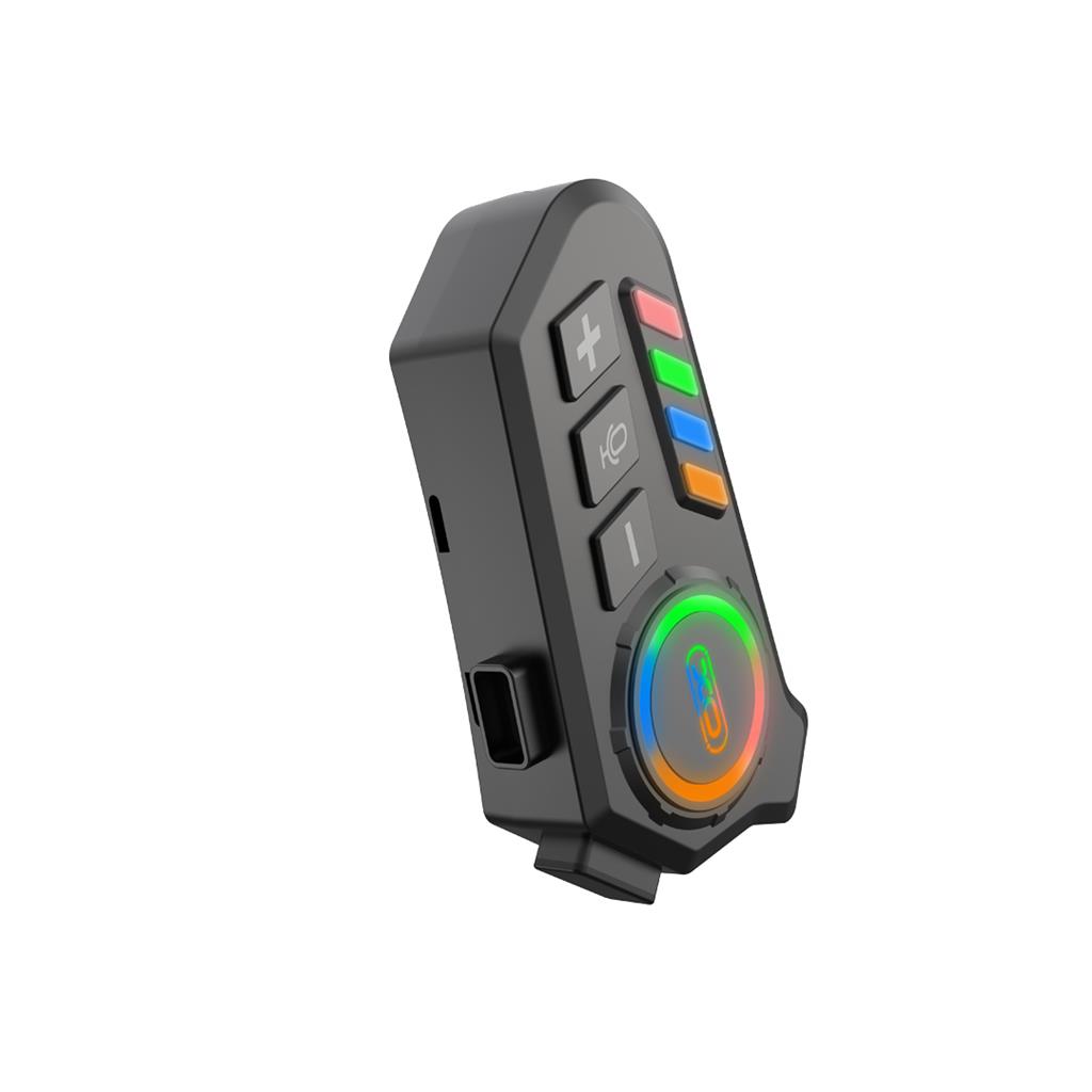 XO BE56 sisakra szerelhető LED headset (Fekete)
