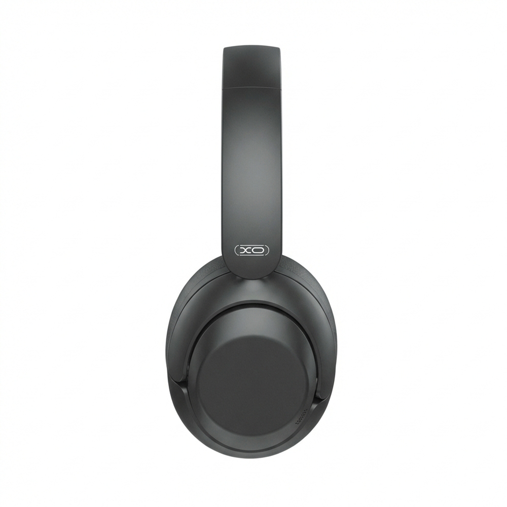XO BE60 ANC forgatható és összehajtható fém Bluetooth fejhallgató (Fekete)
