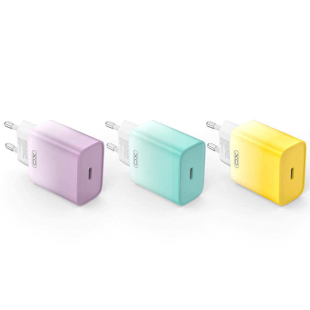 XO CE18 PD 30W gyorstöltő (Lila) – USB-C csatlakozó 0