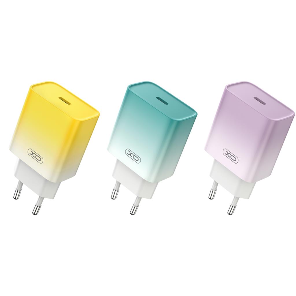 XO CE18 PD 30W gyorstöltő (Lila) – USB-C csatlakozó 1