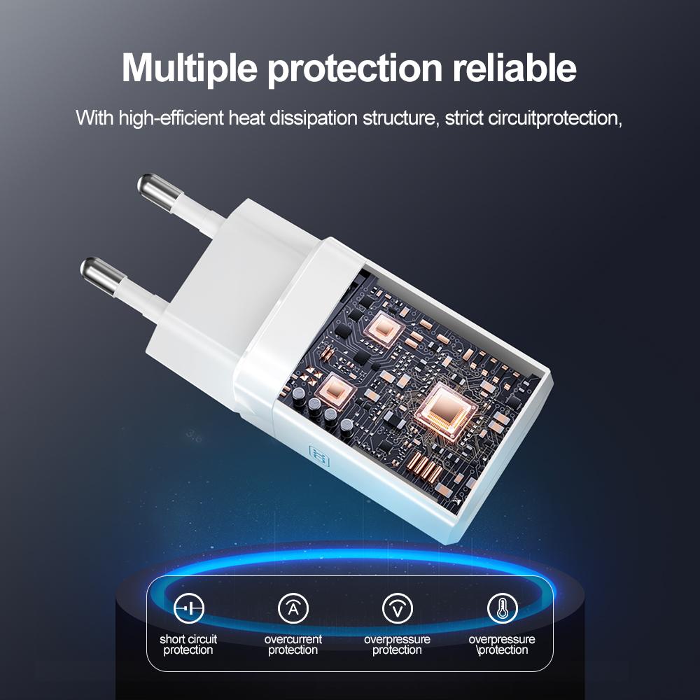 XO CE36 GaN fali töltő 45W 1x USB-C + 1x USB-A + Type-C kábel (Fehér)