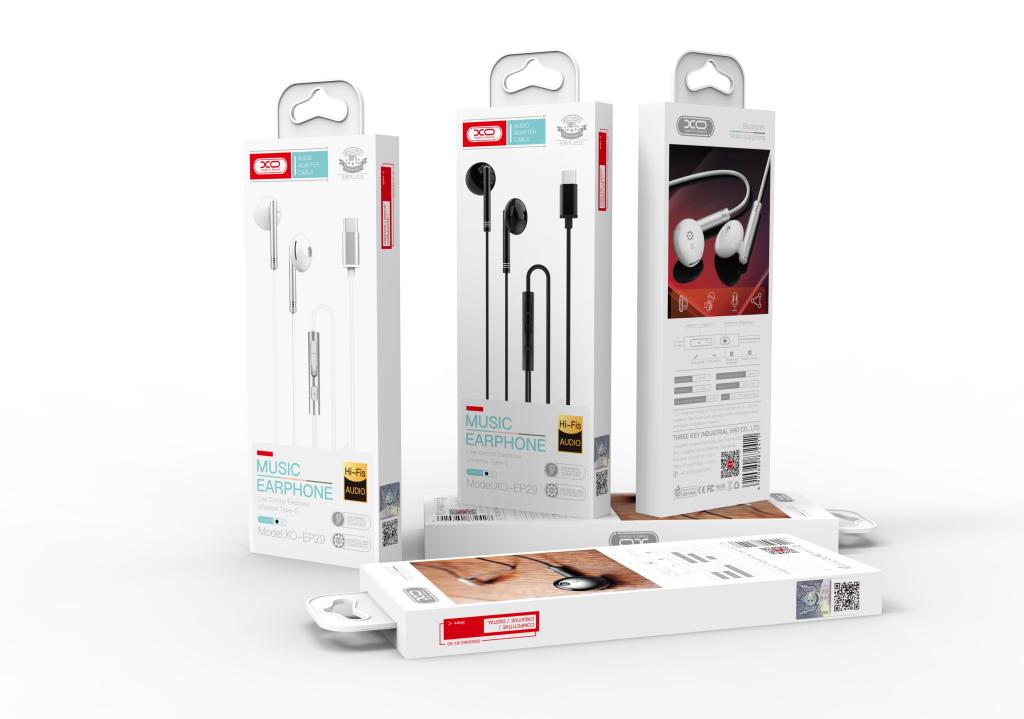 XO EP29 Type-C fülhallgató (Ezüst)