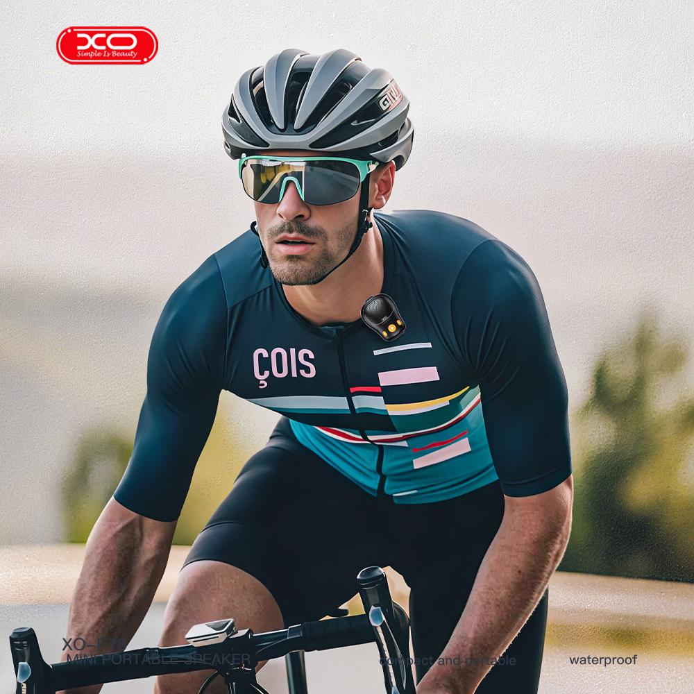 XO F78 csíptethető hordható vízálló vezeték nélküli hangszóró (Fekete)