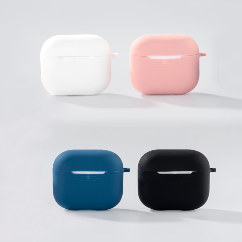XO K16 szilikon védőtok kampóval AirPods 4-hez (Kék)