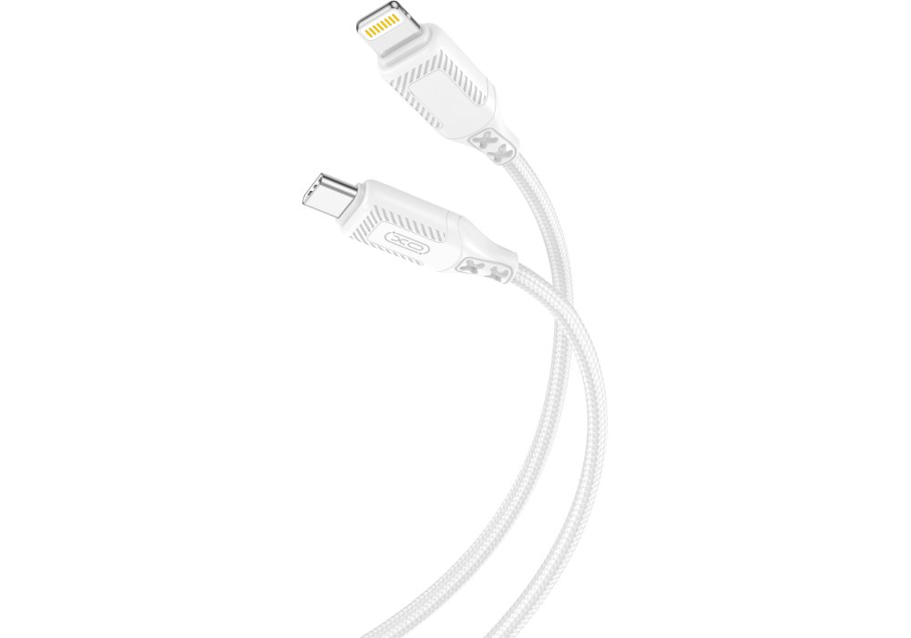 XO NB-Q236A fonott USB-C–Lightning adatkábel (Fehér) – 27W