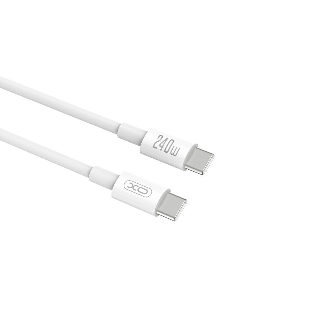 XO NB-Q298 USB-C – USB-C kábel (Fehér) - 240W