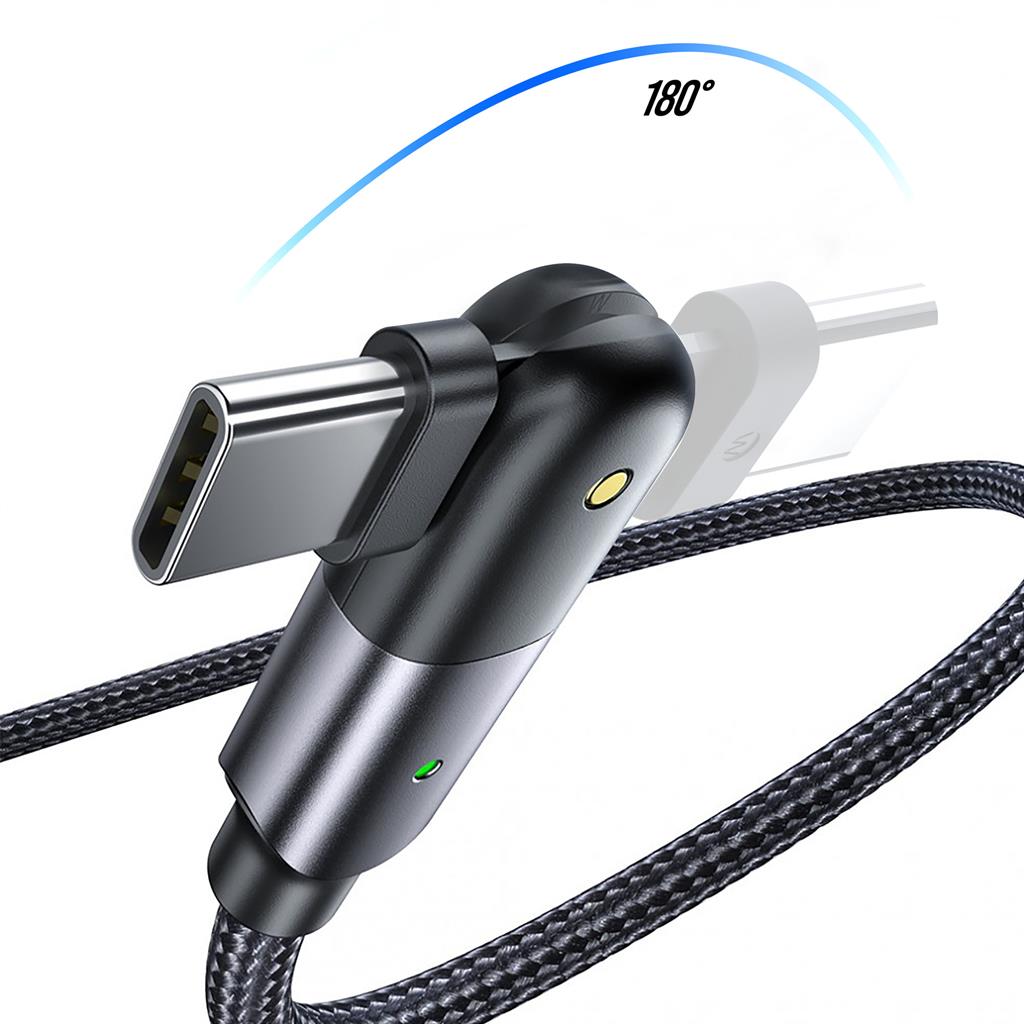 XO NB176 microUSB kábel, 2.4A, 1.2m mozgatható csatlakozóval , fekete 0