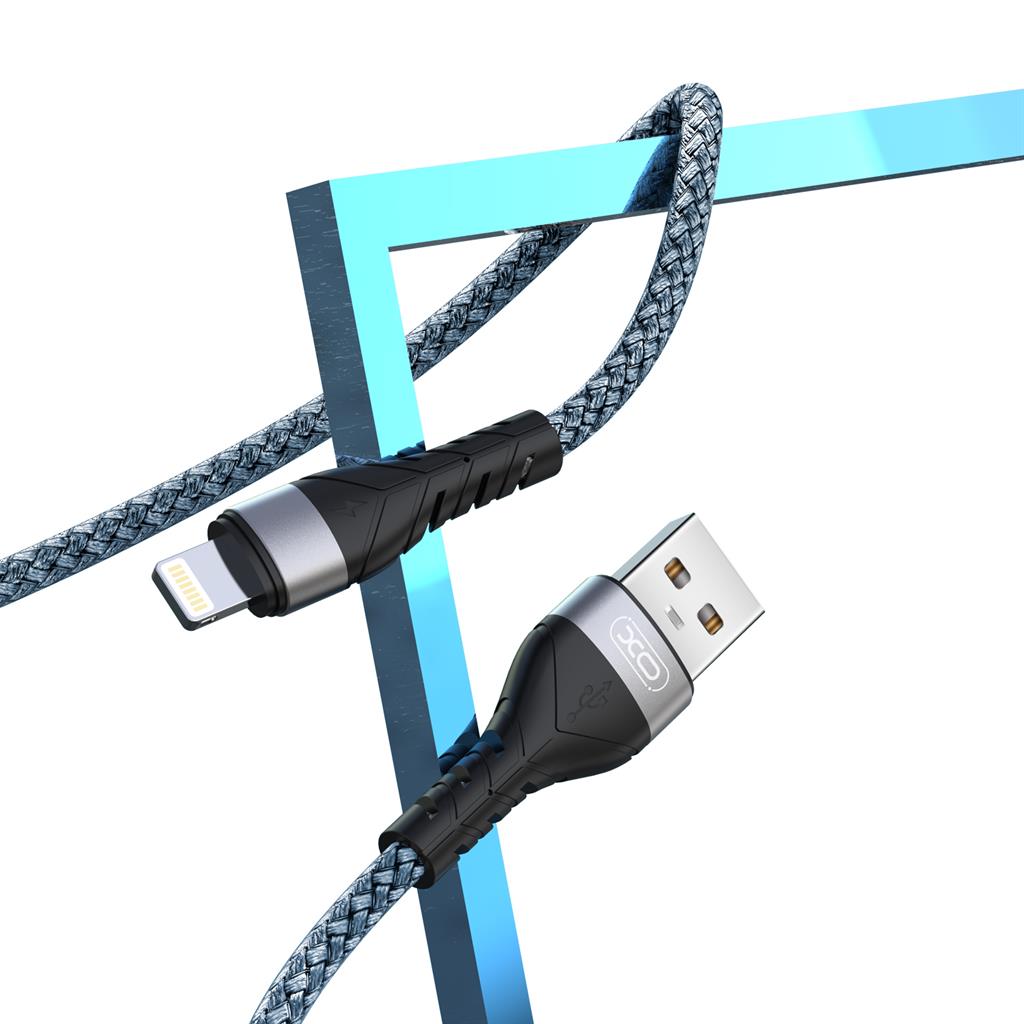 XO NB209 microUSB töltőkábel, 1m, fekete 0