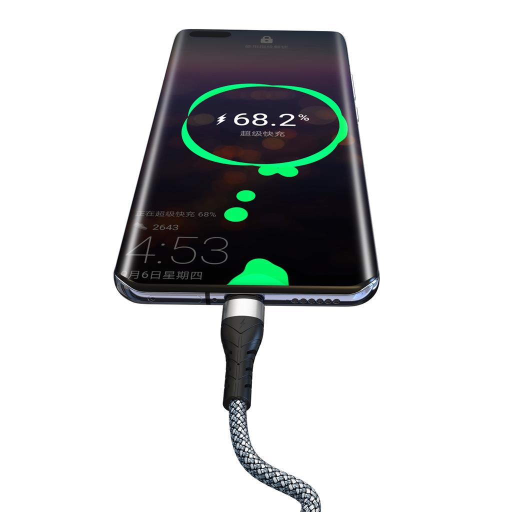 XO NB209 microUSB töltőkábel, 1m, fekete 1