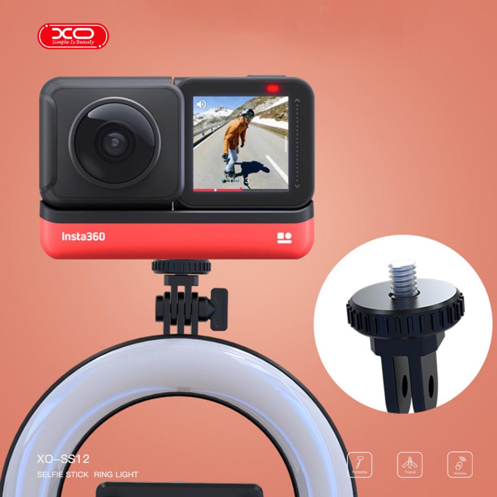 XO SS12 Bluetooth szelfibot (Fekete) – beépített fény, tripod funkció, 95 cm, GoPro és más eszközökkel kompatibilis 3