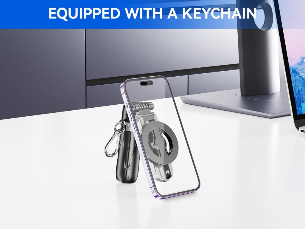 XO SS22 mini Bluetooth szelfibot (Fekete) – 4 az 1-ben funkció, mágneses kivitel, fotósegéd 4