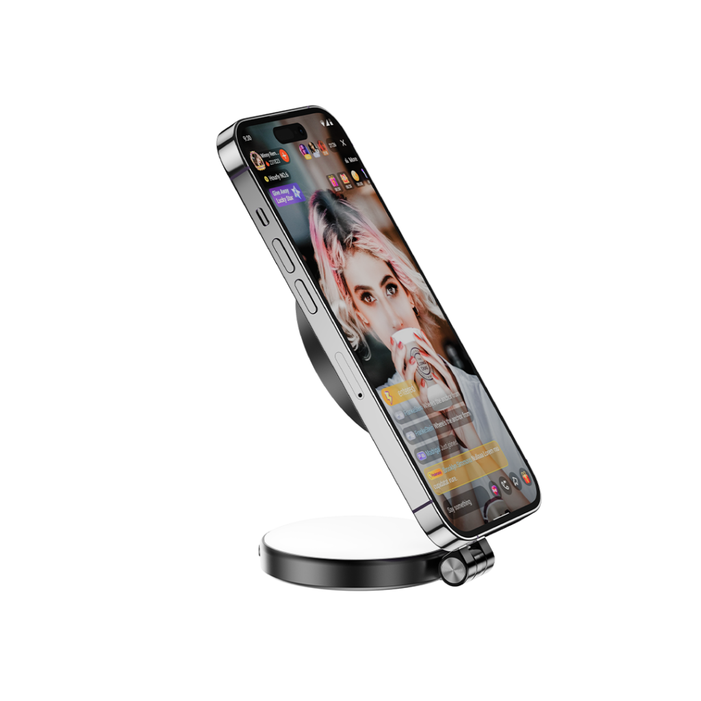 XO SS35 többfunkciós mágneses összecsukható szelfilámpa és állvány (Fekete)