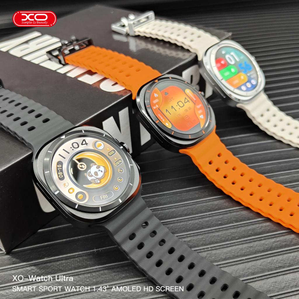 XO Watch Ultra okosóra – AMOLED kijelzős, sportfunkciós, hívásfogadásra alkalmas (Fehér) 0