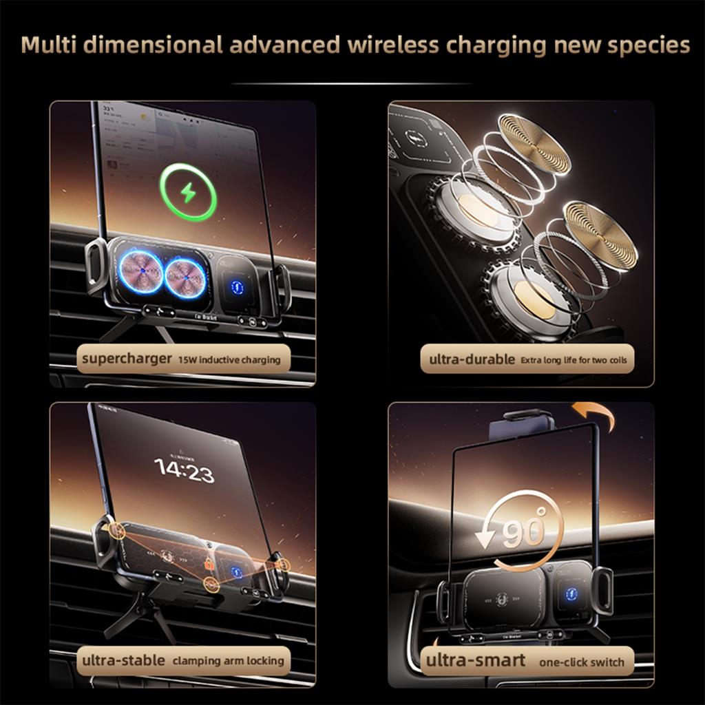 XO WX042 vezeték nélküli töltő (Fekete) - 15W