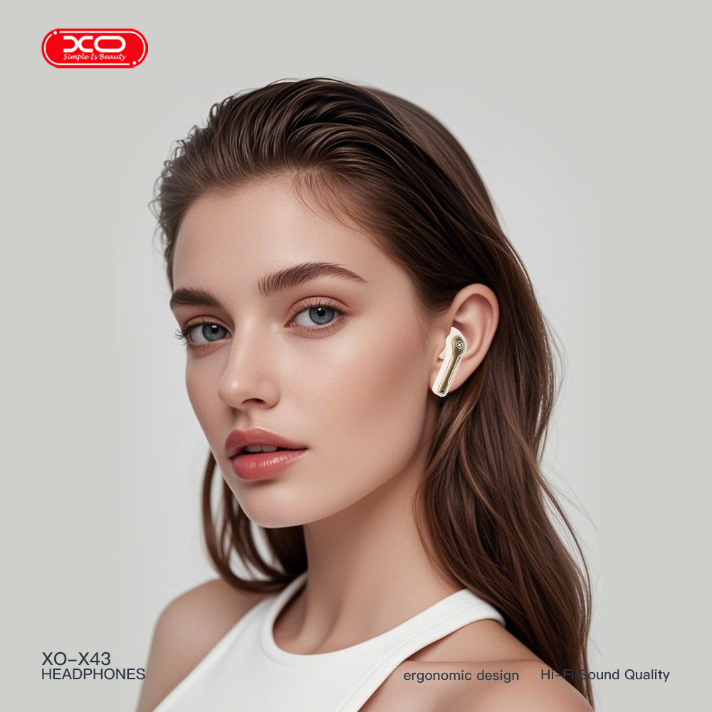 XO X43 Colorful nyakpántos TWS fülhallgató (Bézs)