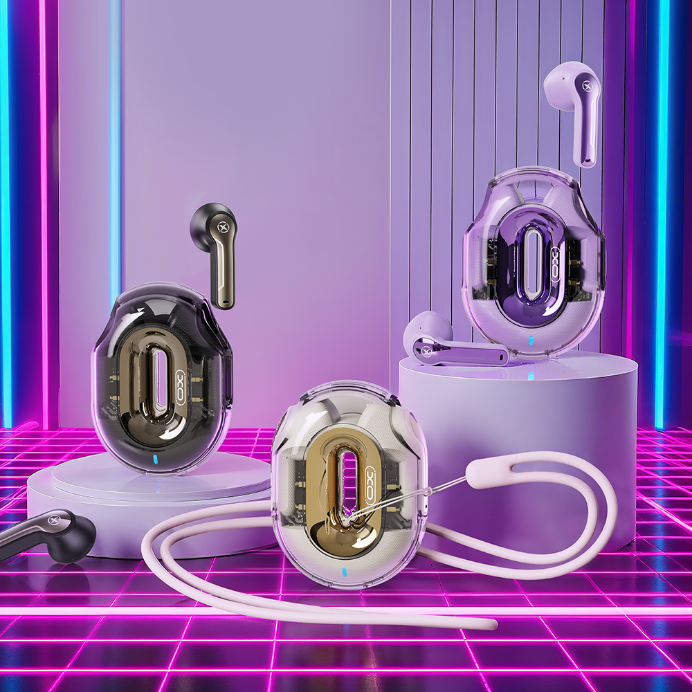XO X43 Colorful nyakpántos TWS fülhallgató (Lila)