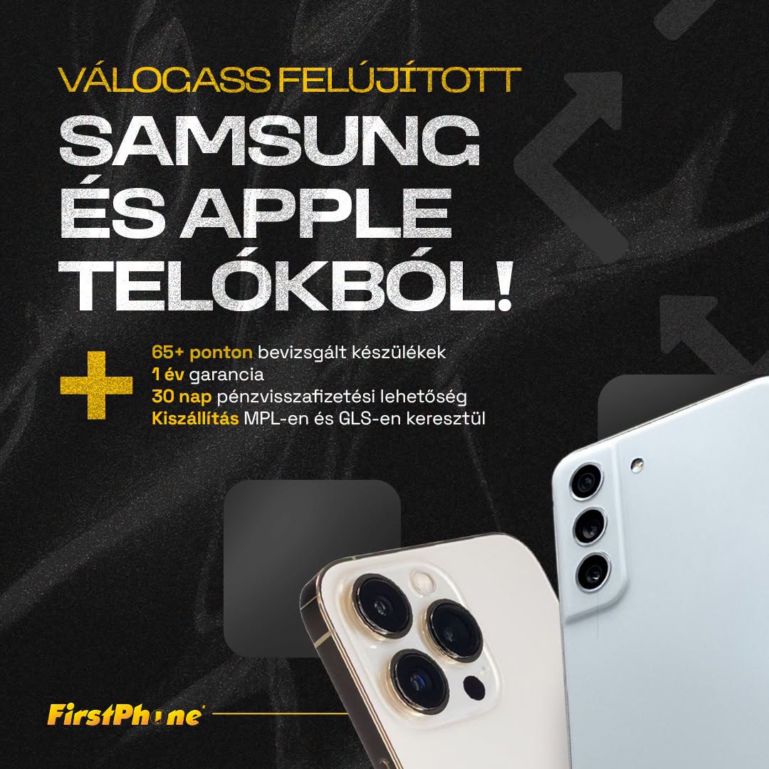 Új telefonra vágysz? Válassz felújított Apple vagy Samsung készülékeink közül!